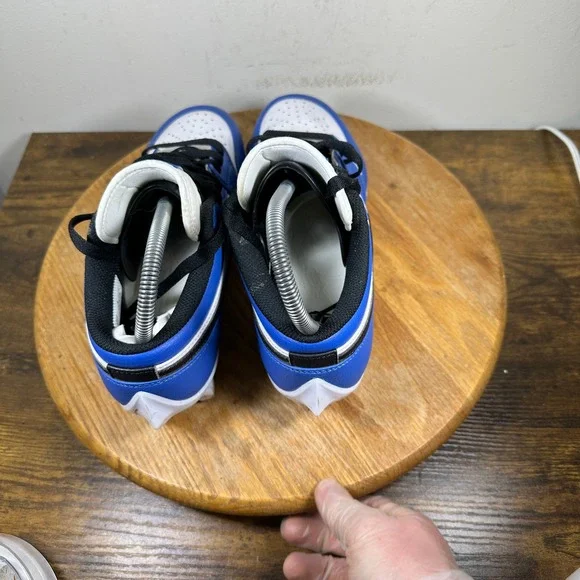 Air Jordan 1 Low TD Cleats Football Men's Size 8.5 Royal Blue White FJ6245-104